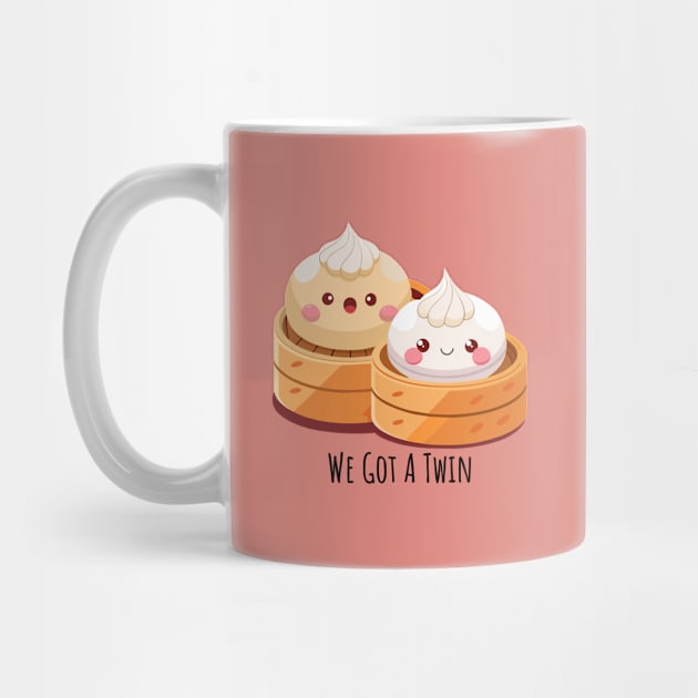 We Got A Twin: Adorable Twin Bun Merchandise | PunnyHouse by PunnyHouse